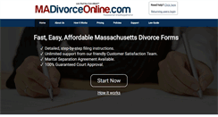 Desktop Screenshot of madivorceonline.com