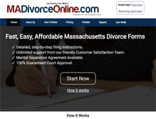 Tablet Screenshot of madivorceonline.com
